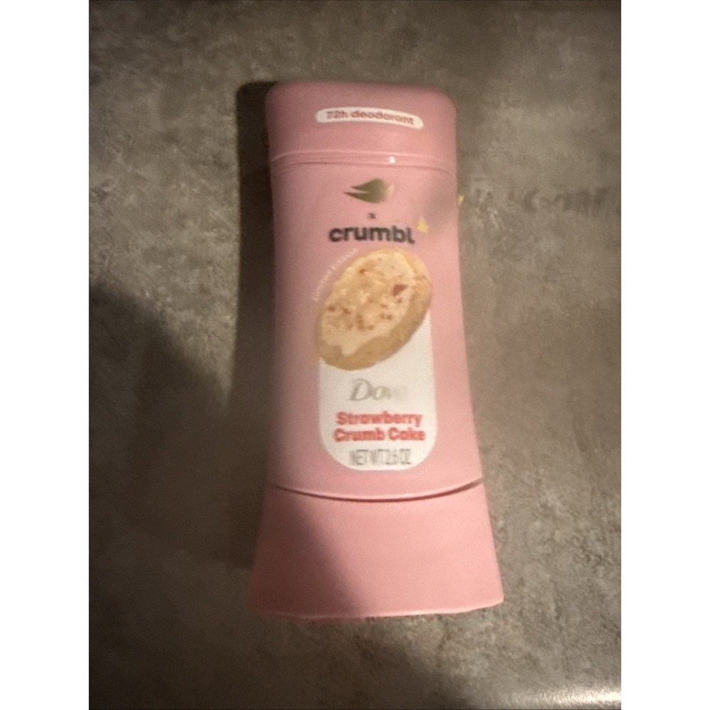 Dove x Crumbl Strawberry Crumb Cake Deodorant 72h Limited Edition 2.6 oz